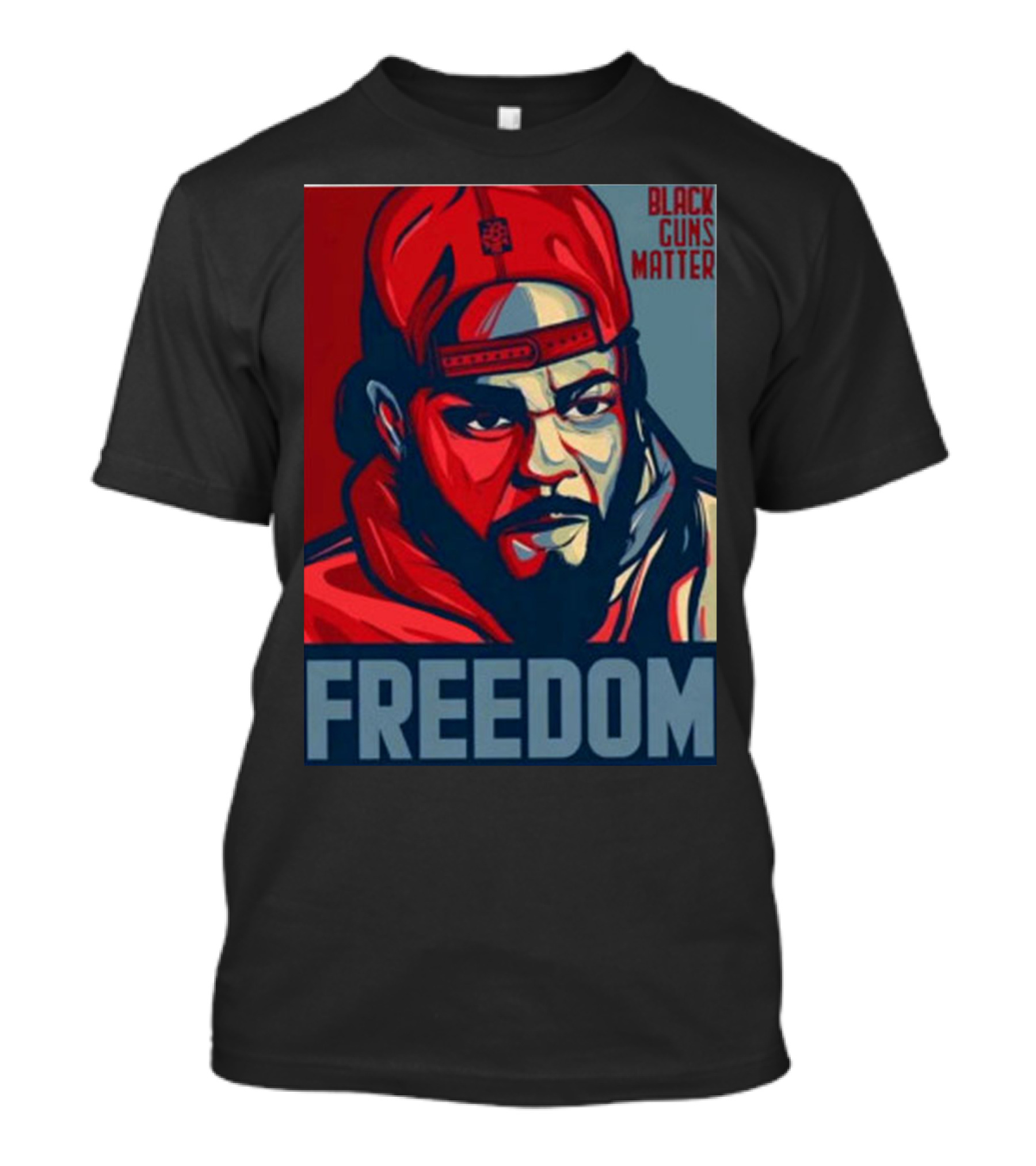 BGM Collectible Black Freedom Black Guns Matter T-Shirt