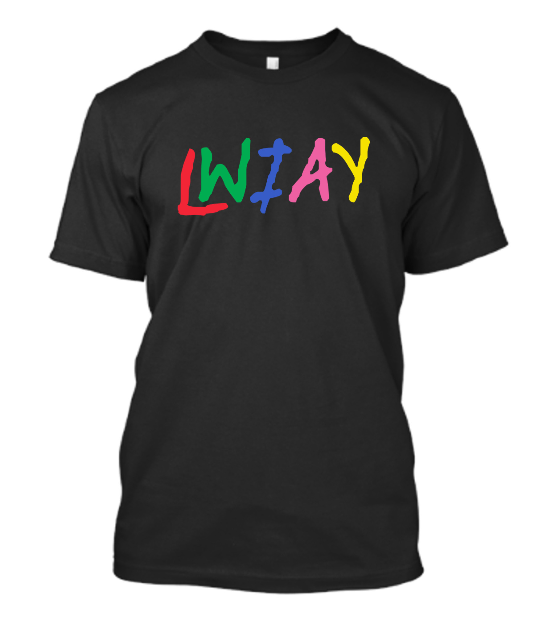 Pewdiepie LWIAY Multicolor Letters T-Shirt