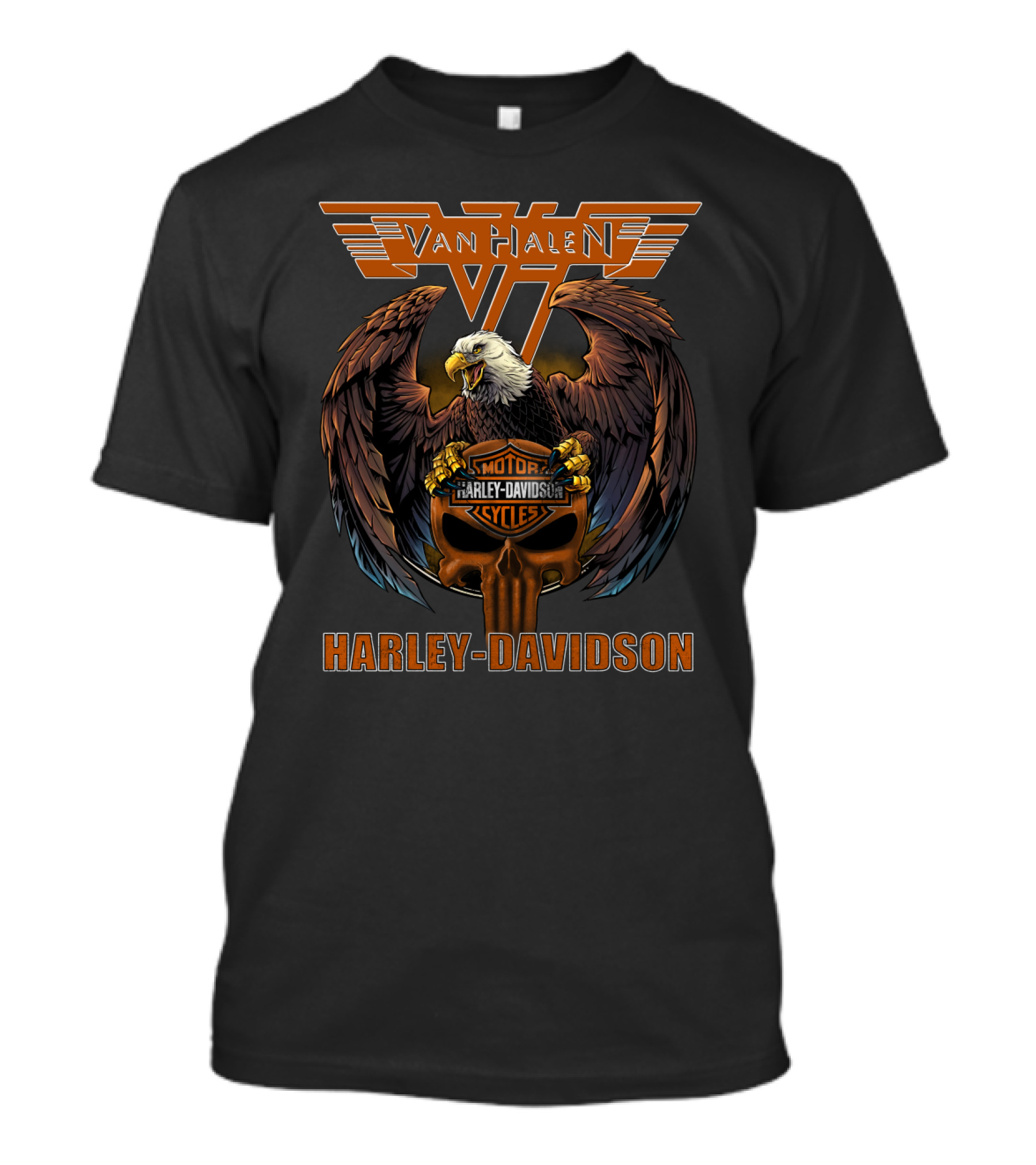 Van Halen Harley Davidson Eagle Motorcycles T-Shirt
