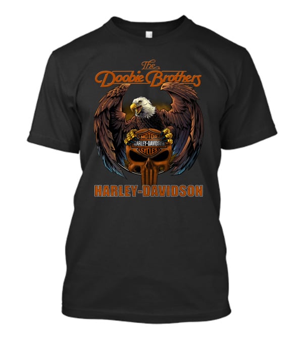The Doobie Brothers Harley Davidson Motor Cycles Eagle T-Shirt