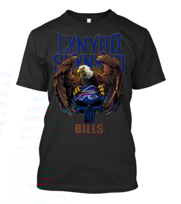 Lynyrd Skynyrd Buffalo Bills Bald Eagle Helmet T-Shirt