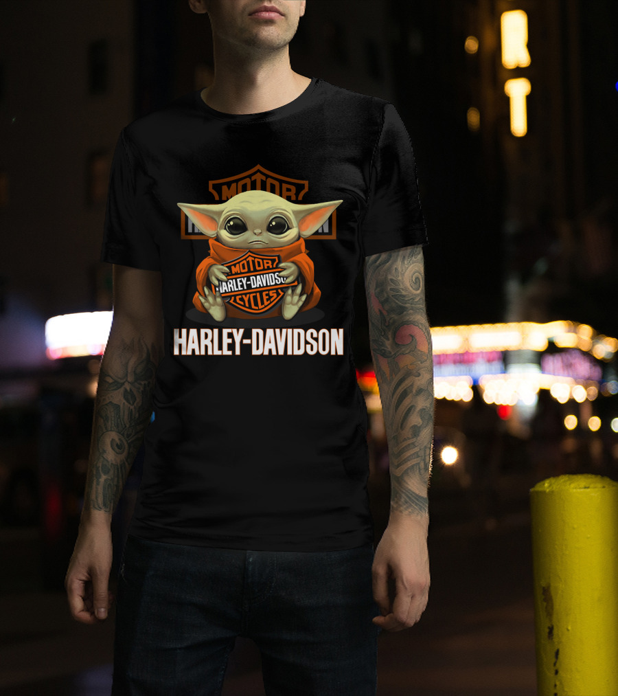 Harley Davidson Motor Cycles Yoda T-Shirt