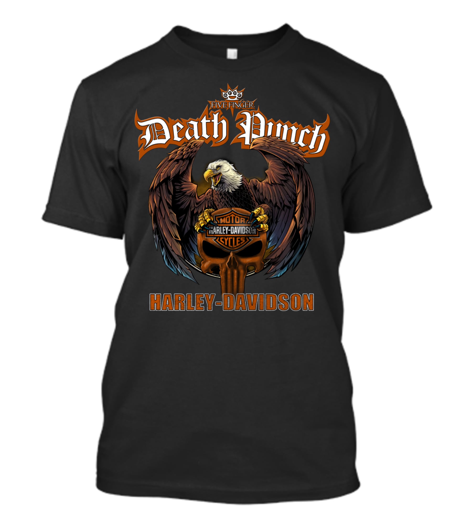 Five Finger Death Punch Harley Davidson Motorcycles Eagle T-Shirt