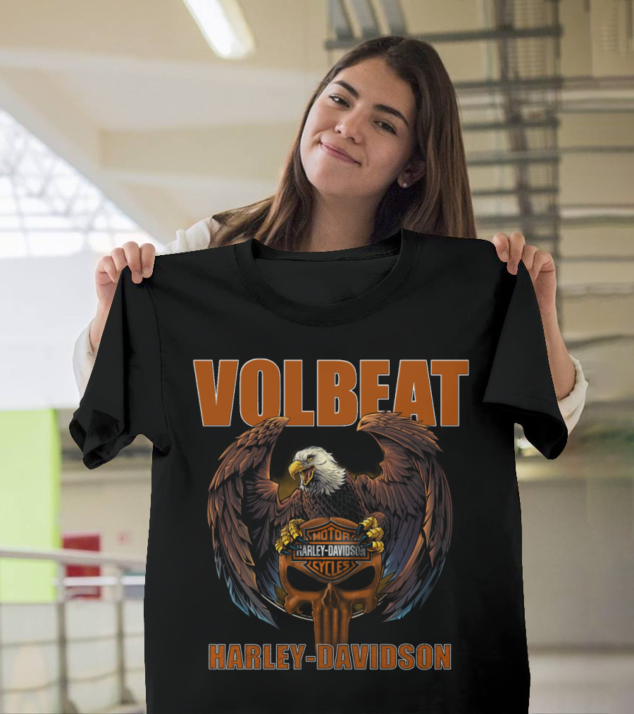 Volbeat Harley Davidson Eagle Motorcycles T-Shirt