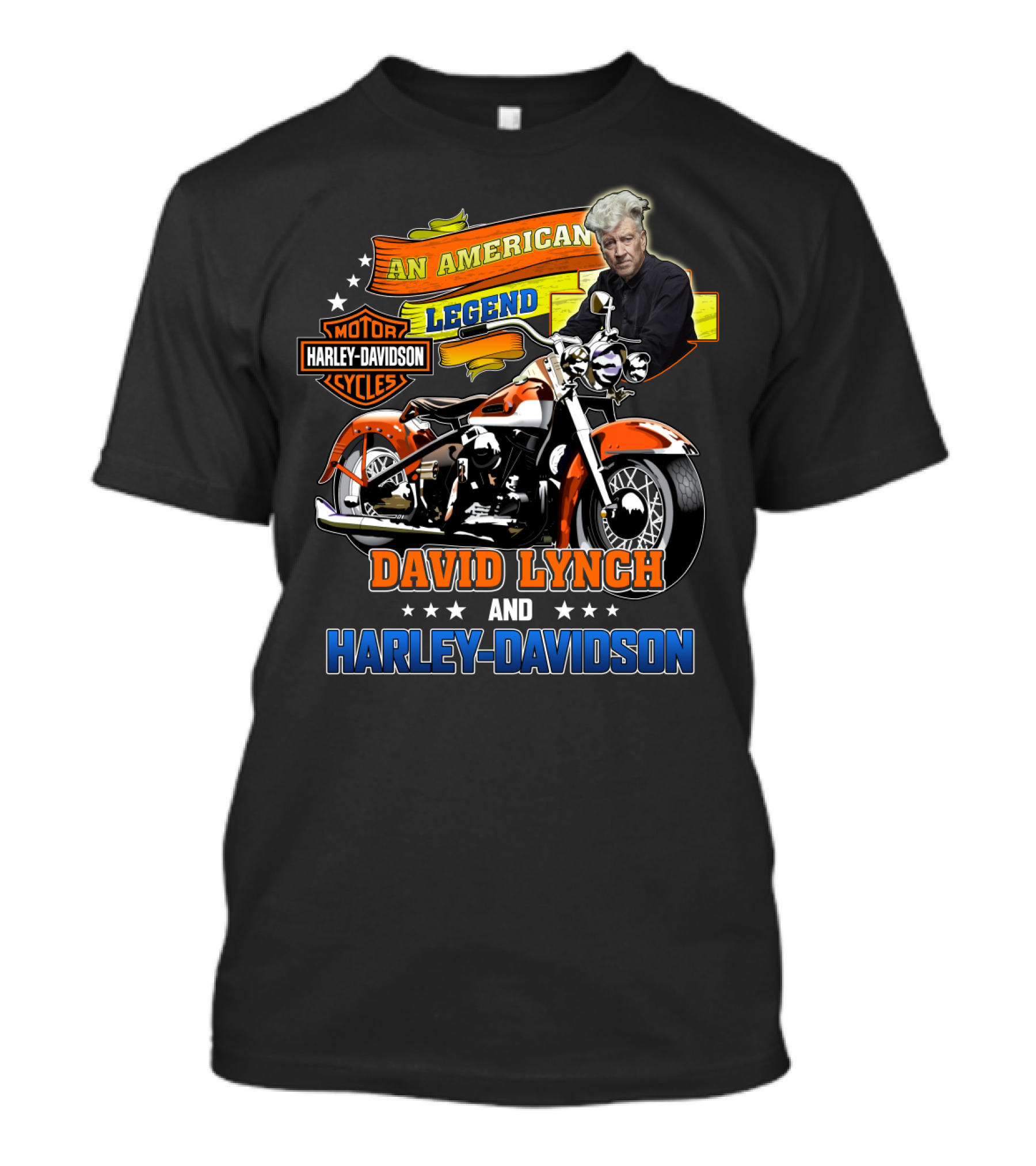 An American Legend David Lynch And Harley Davidson Cycles T-Shirt