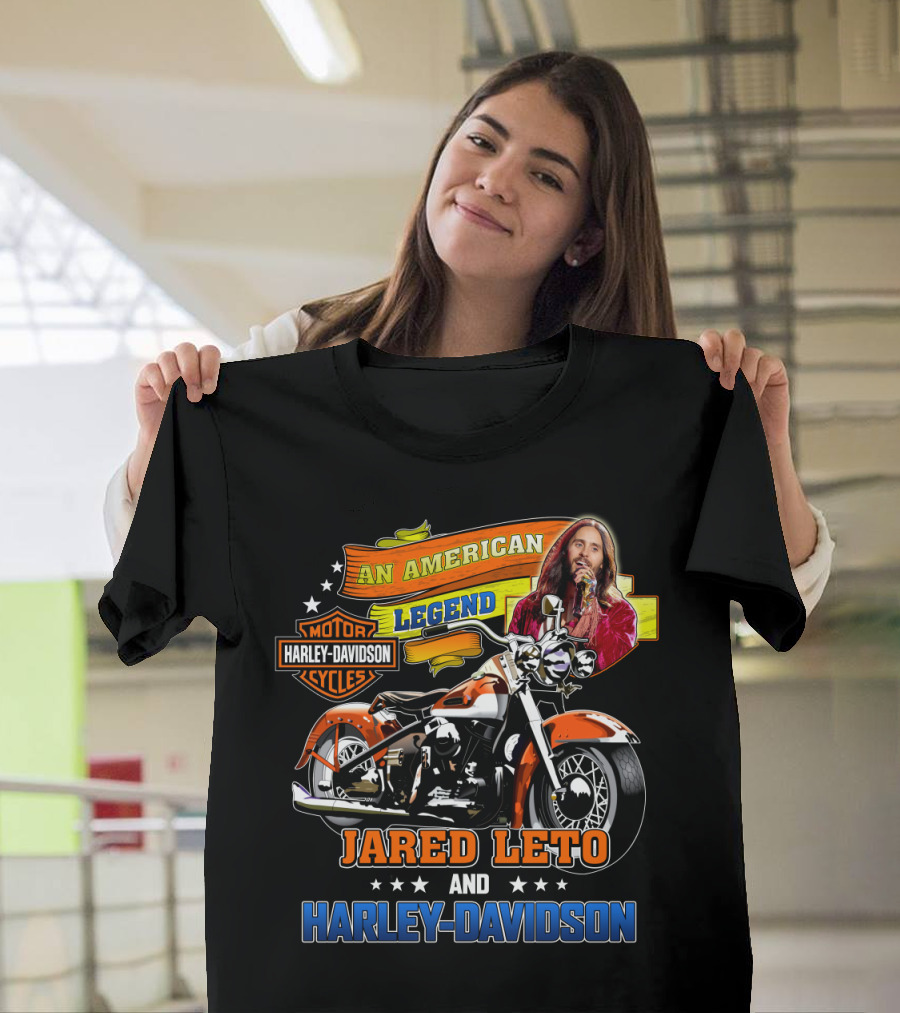 An American Legend Jared Leto And Harley Davidson T-Shirt