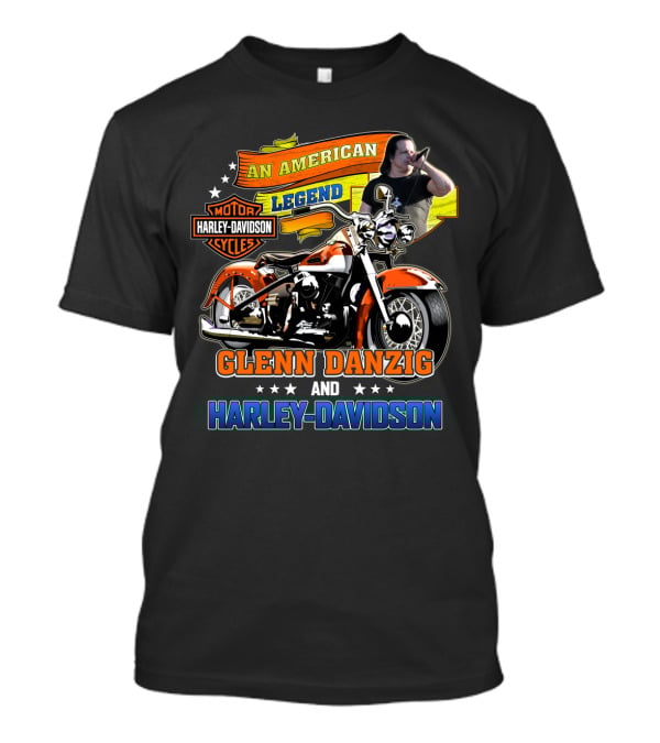 Glenn Danzig An American Legend Harley Davidson Motor Cycles T-Shirt