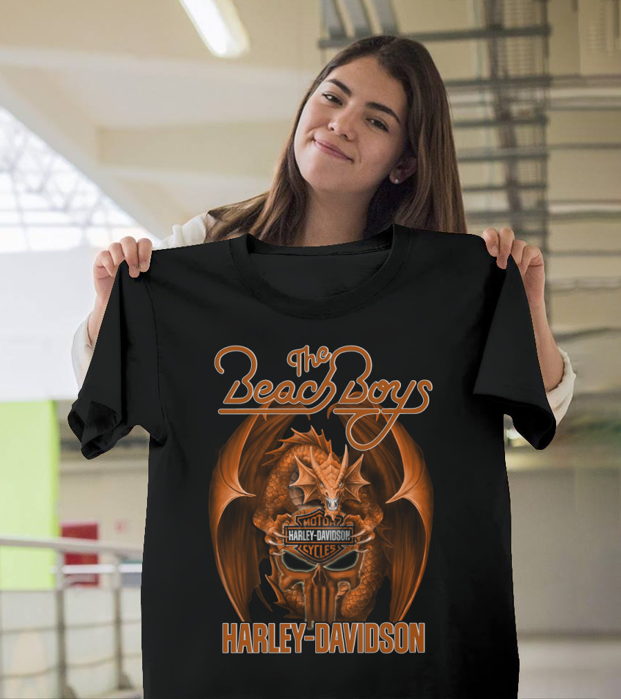 The Beach Boys Harley Davidson Moto Dragon Cycles T-Shirt