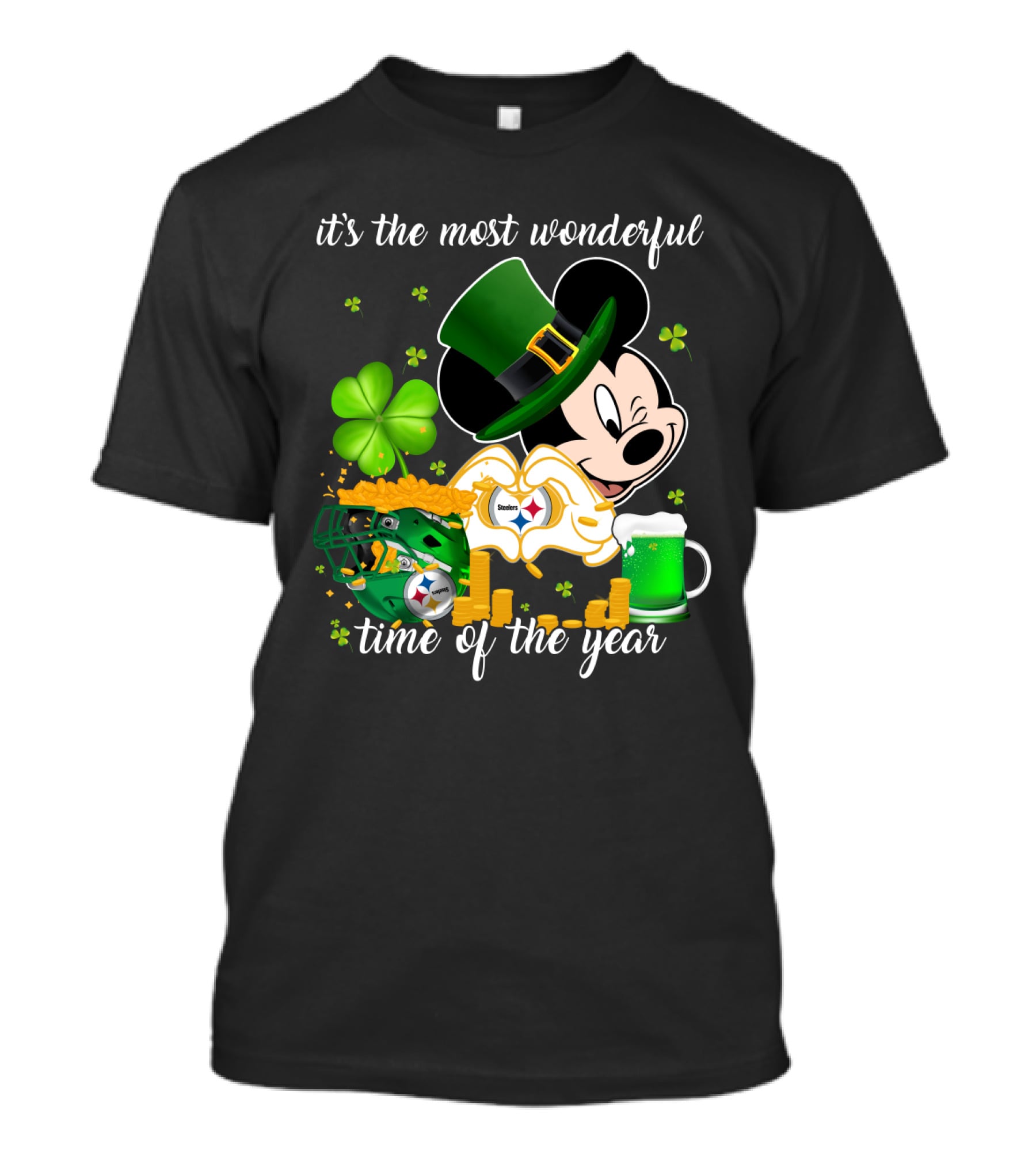 Mk-Pittsburgh Steelers It's The Most Wonderful Time Of The Year T-Shirt