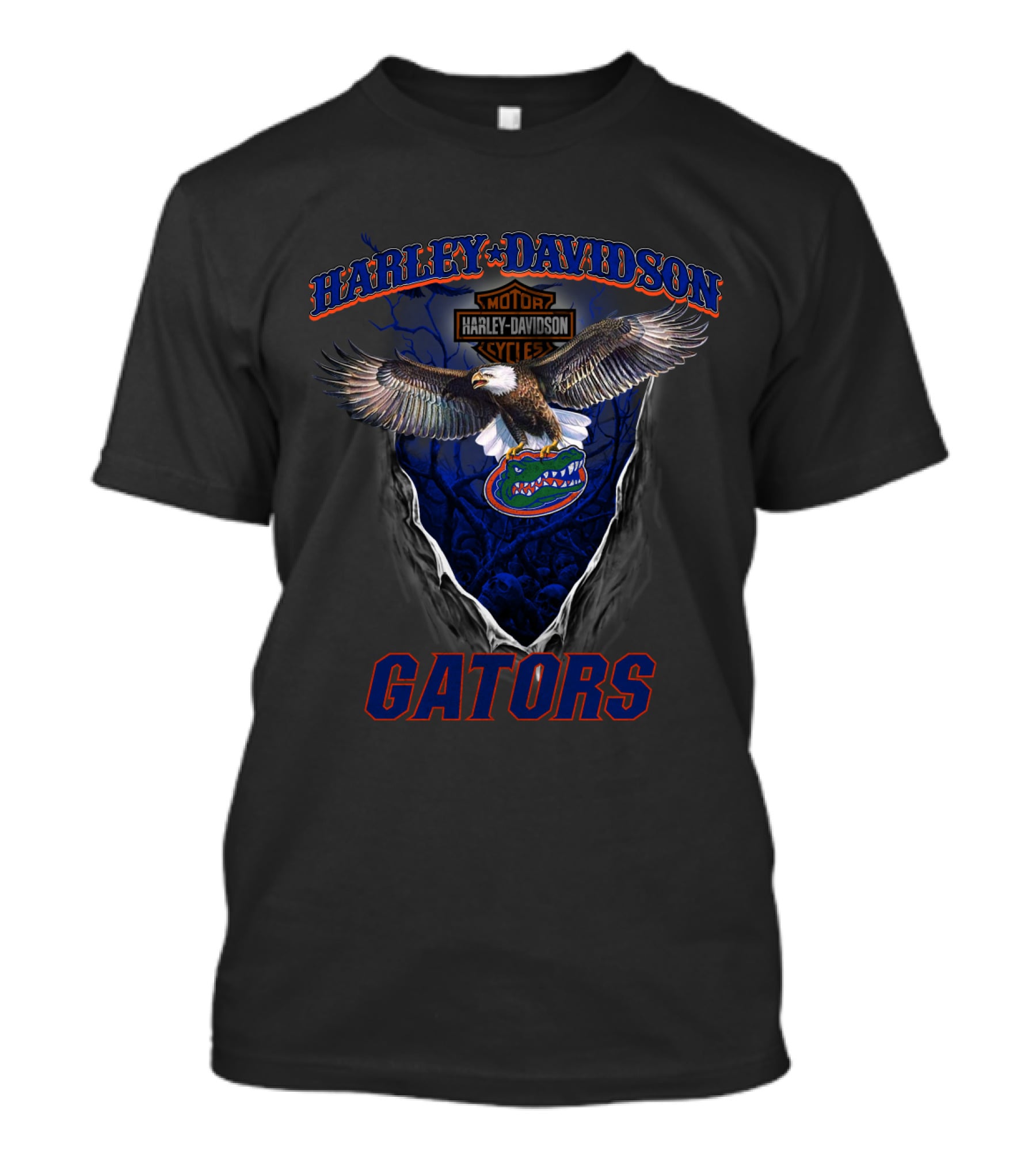 Harley Davidson Motor Cycles Gators T-Shirt
