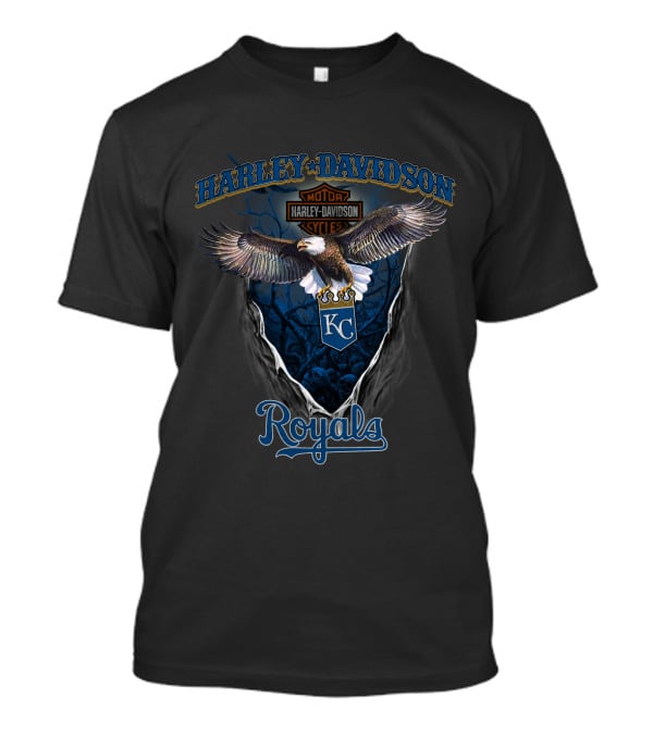 Harley Davidson Kc Royals Motor Cycle T-Shirt