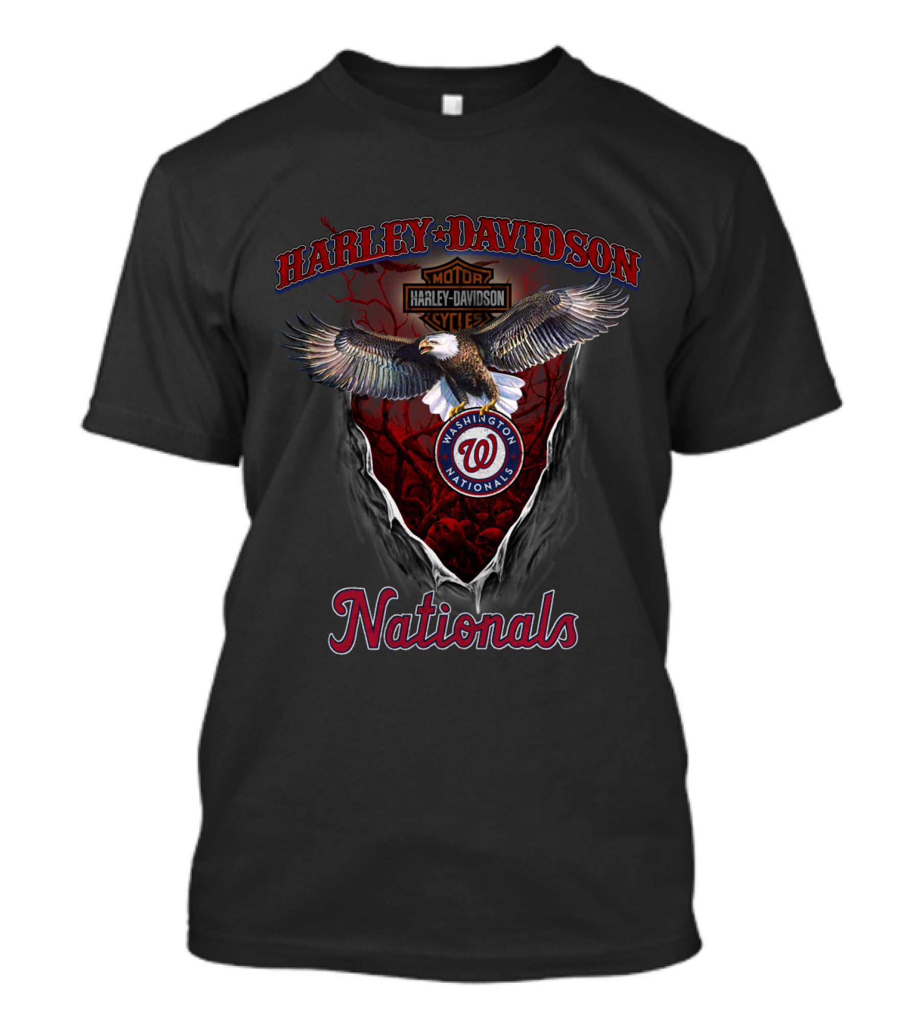 Harley Davidson Eagle Washington Nationals T-Shirt
