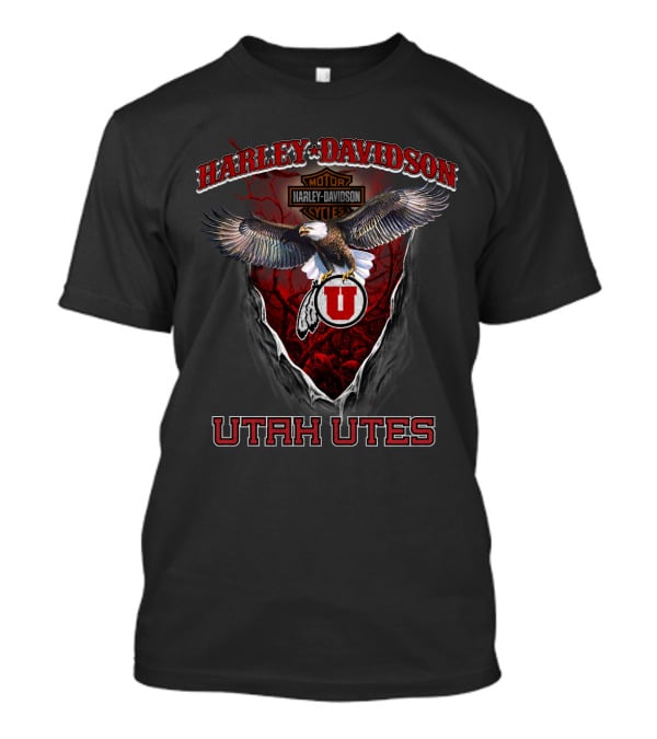 Harley Davidson Motor Cycles Utah Utes T-Shirt