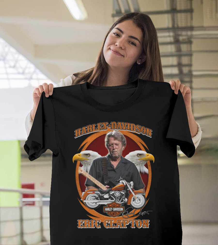 Harley Davidson Eric Clapton Motor Cycles T-Shirt
