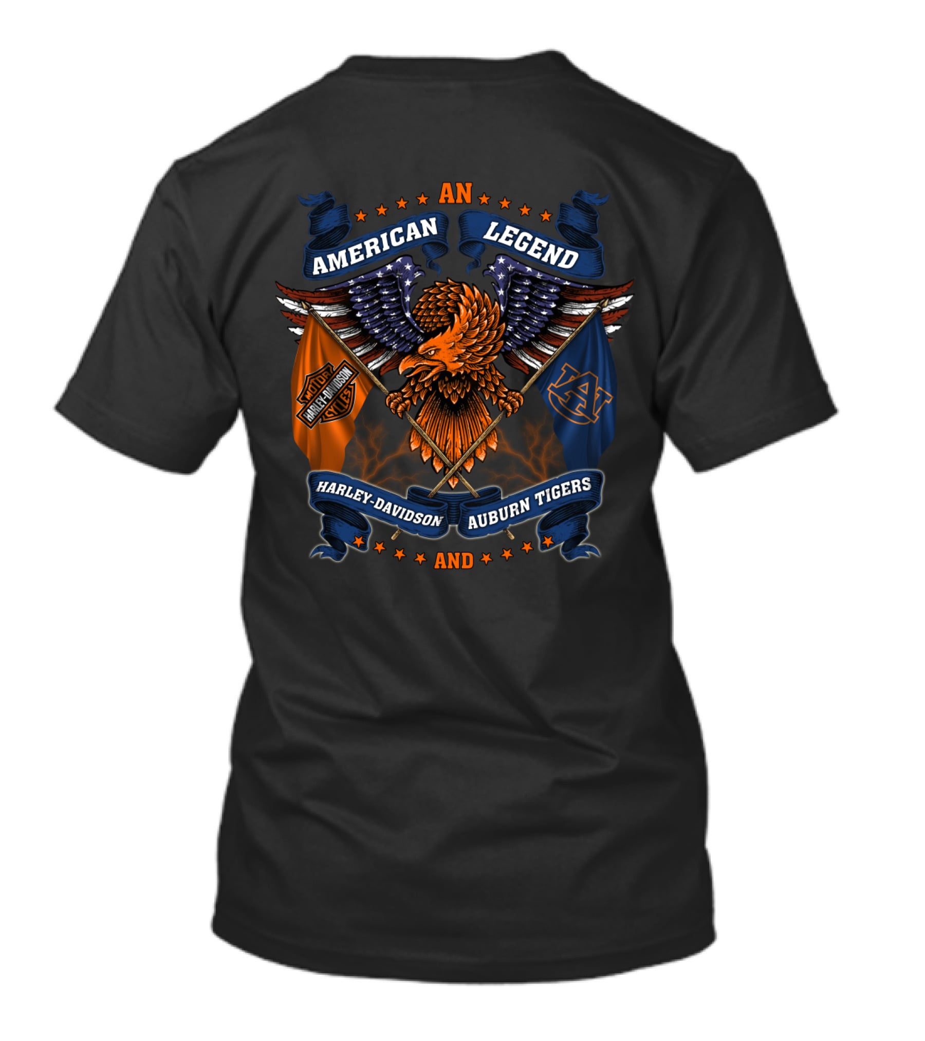 American Legend Harley Davidson Auburn Tigers T-Shirt