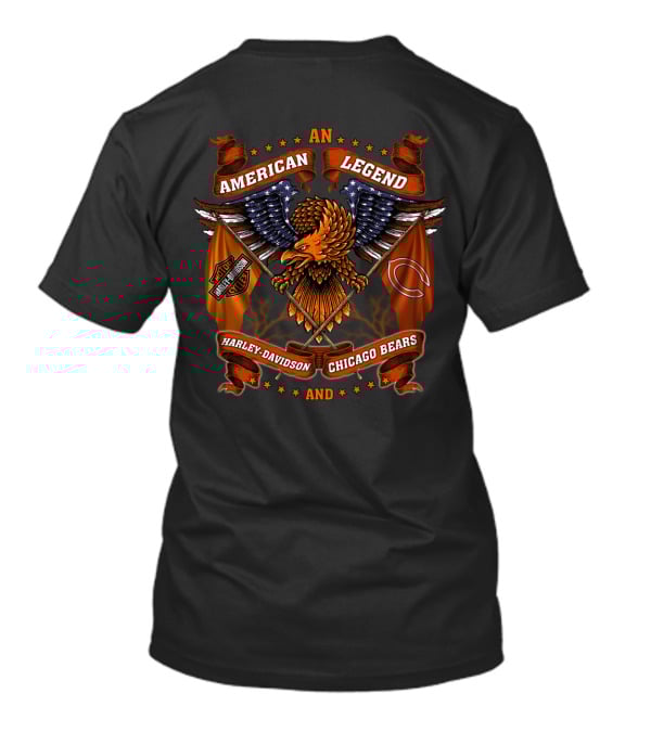 American Legend Harley Davidson Chicago Bears T-Shirt