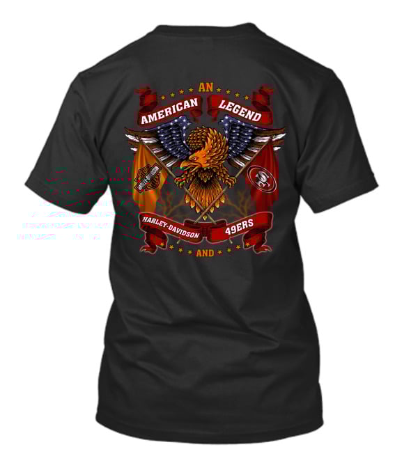 San Francisco 49ers Harley Davidson American Legend Eagle T-Shirt