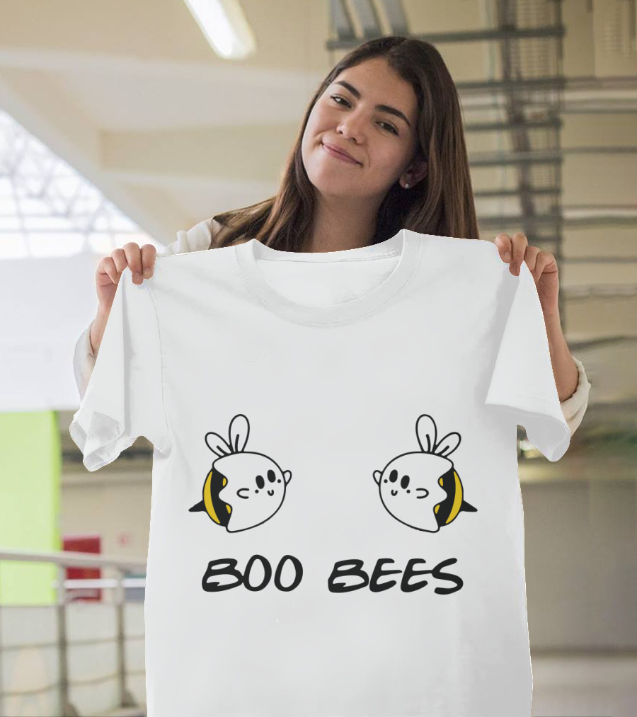 Boo Bees Ghost Costume Cute Halloween Pun Playful T-Shirt