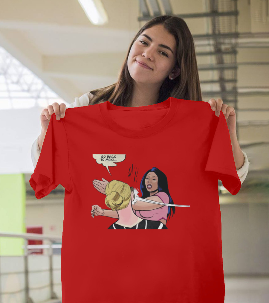 Go Back To Mexi Comic Style Slap Scene T-Shirt