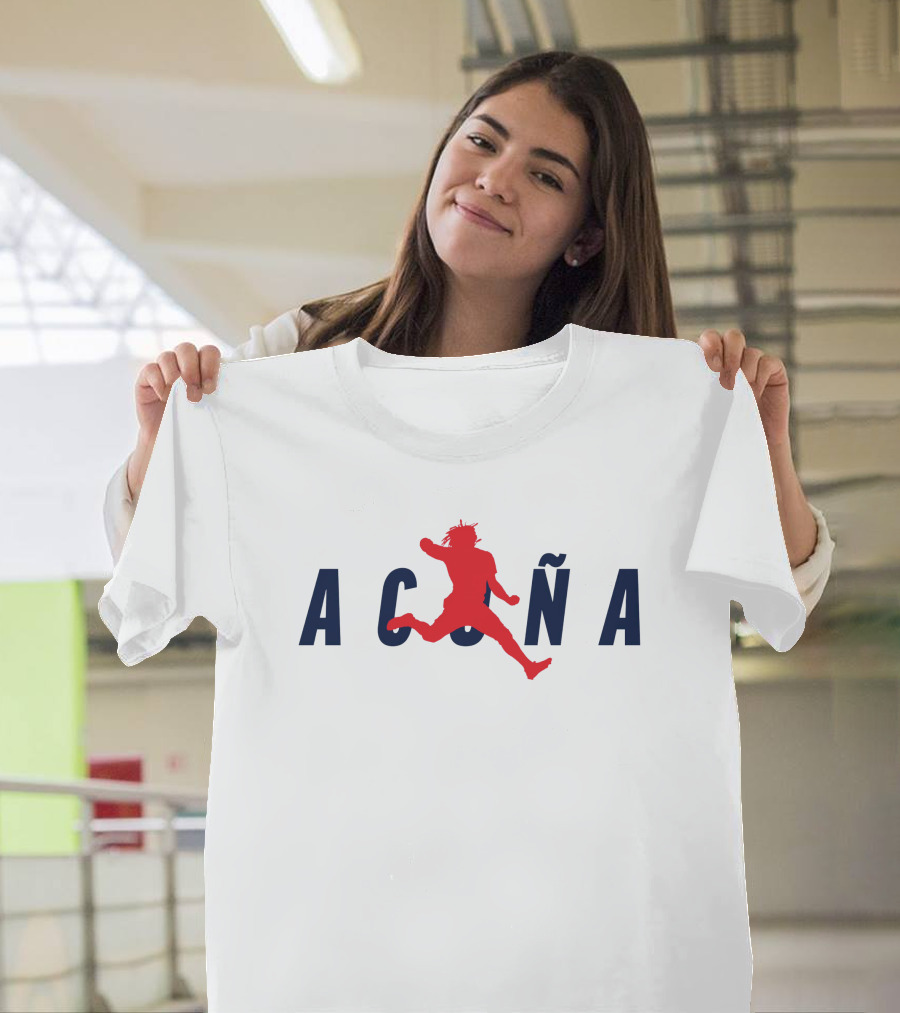 Acuna Jump Silhouette Red and Blue T-Shirt