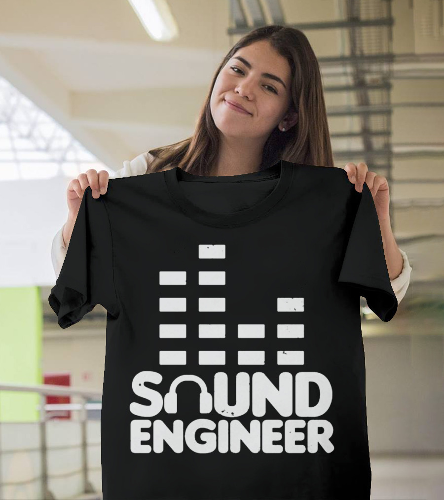 Sound Engineer Equalizer Headphone T-Shirt