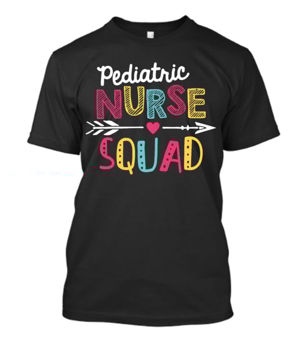 Pediatric Nurse Squad Arrow Heart Cute Children T-Shirt