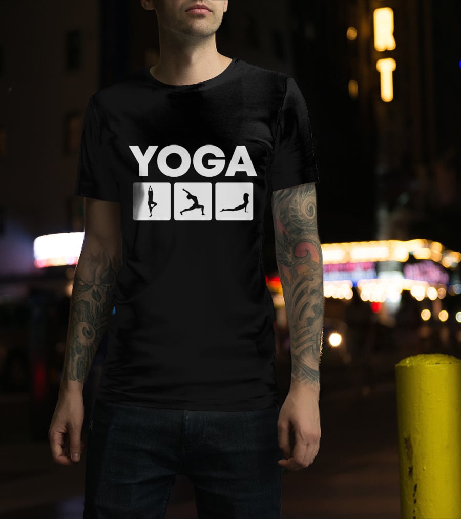 YOGA Poses Tree Warrior Cobra T-Shirt