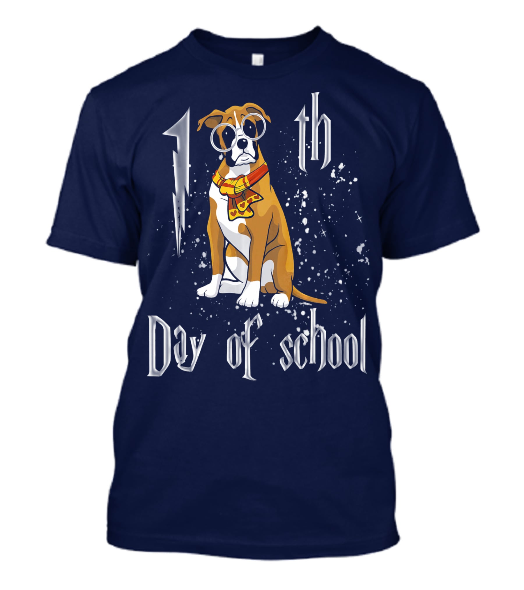 1th Day Of School Boxer Dog T-Shirt