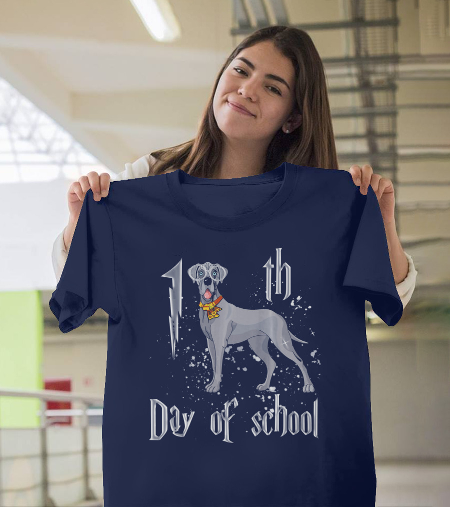 100th Day of School Great Dane Dog Magic T-Shirt