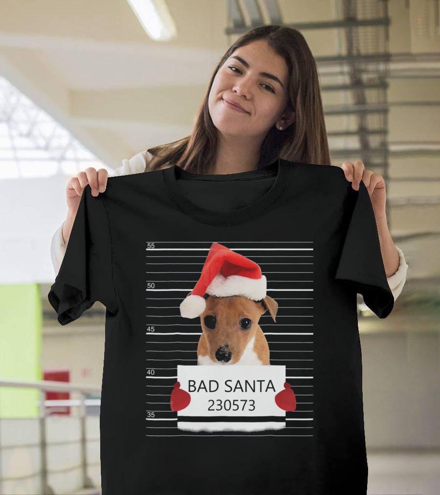 Bad Santa Jack Russell Mugshot 230573 T-Shirt