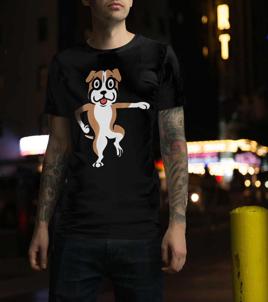 Boxer Dog Funny Dance Move Best Mates T-Shirt