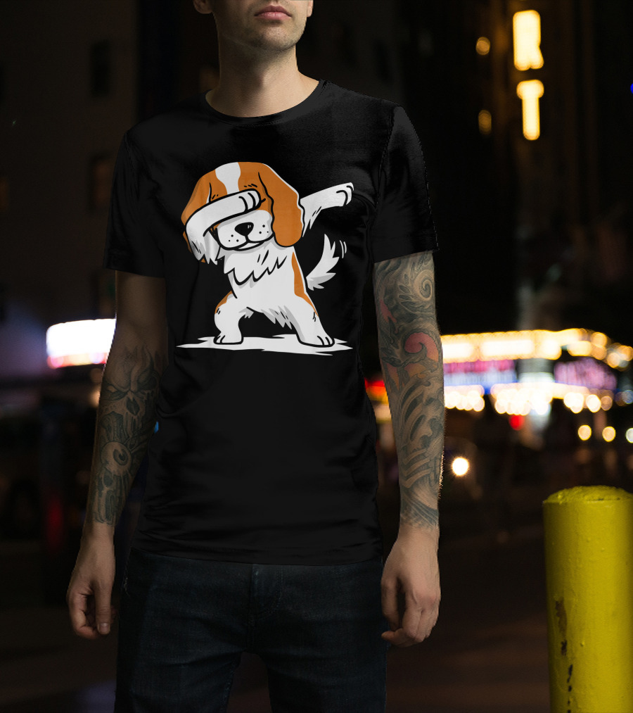 Cavalier King Charles Spaniel Dabbing Dance Pose T-Shirt