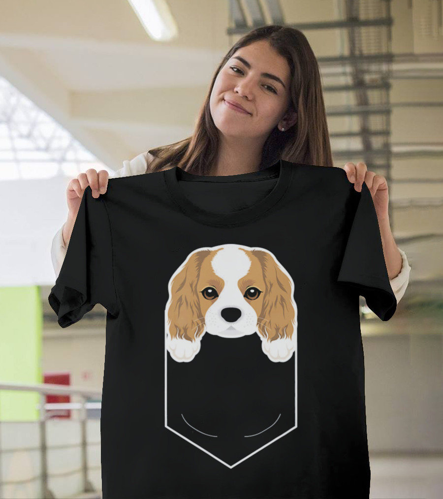 Cavalier King Charles Spaniel In My Pocket Cute Dog T-Shirt