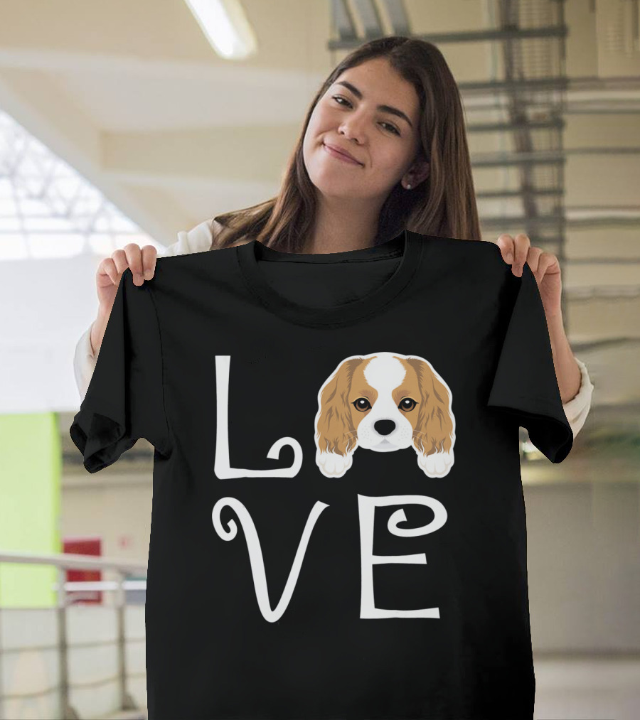 Cavalier King Charles Spaniel Love Puppy Dog Owner T-Shirt
