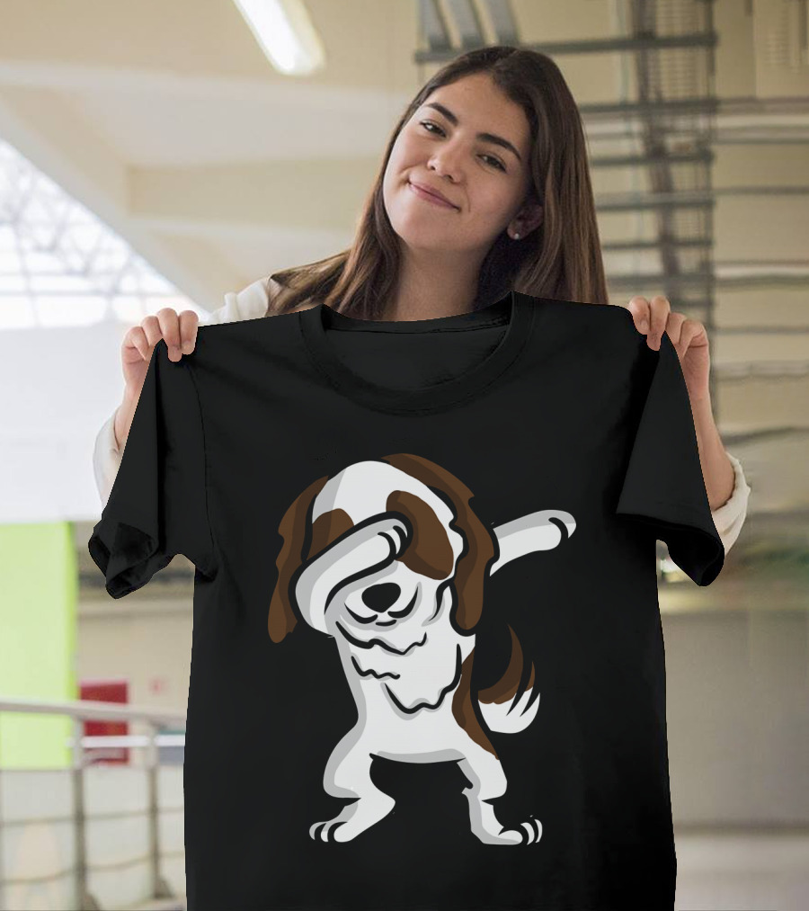 Dabbing Shih Tzu Dog Dab Pose Cartoon T-Shirt