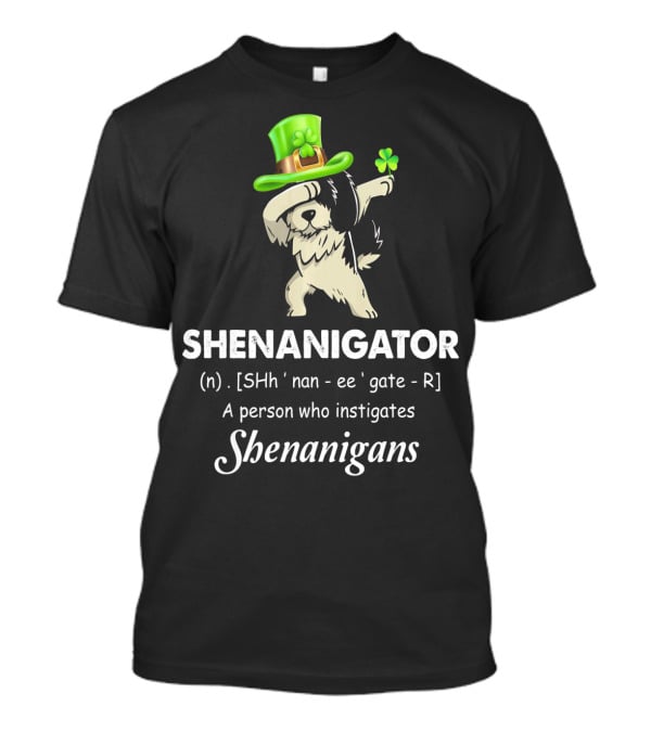 Shenanigator Dabbing Shih Tzu Definition Patricks T-Shirt