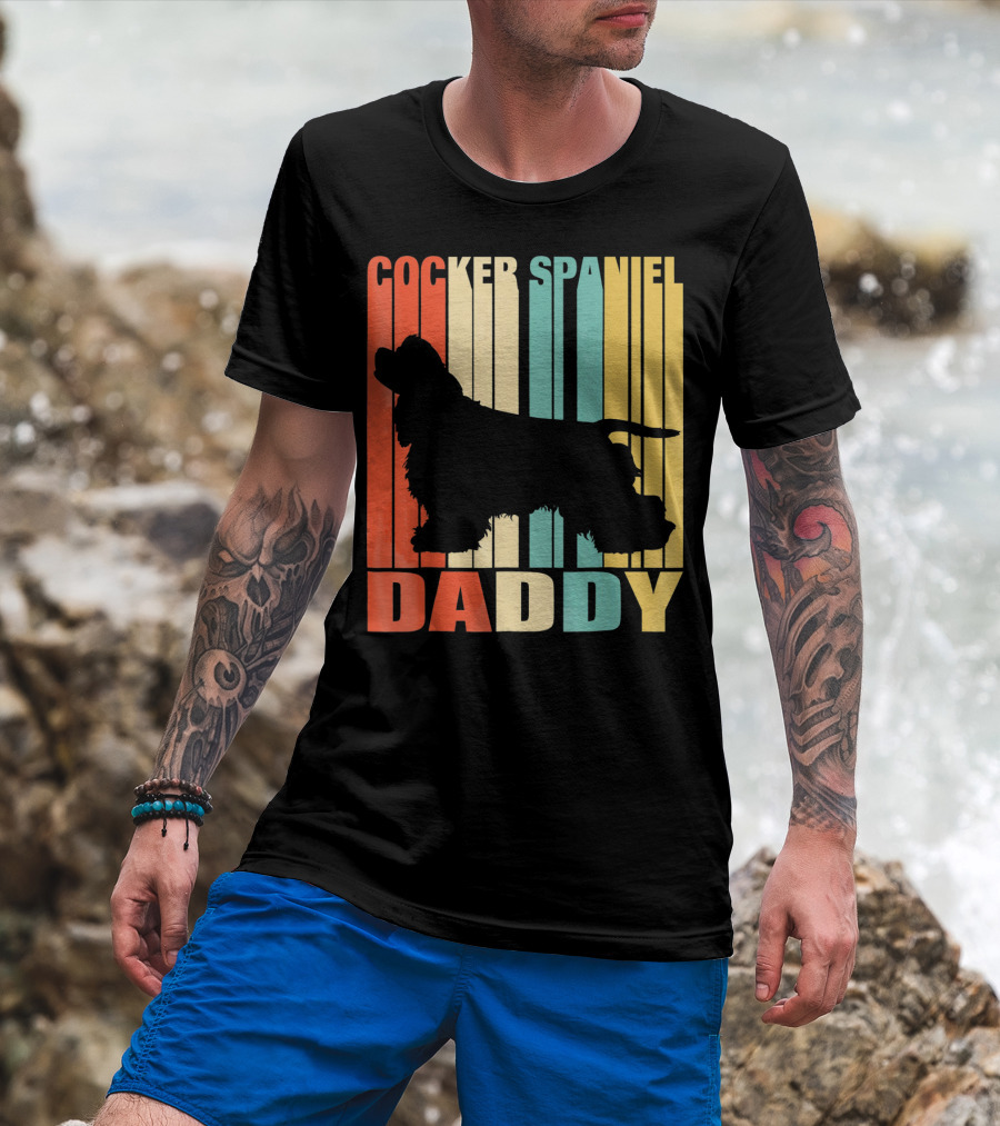 Cocker Spaniel Daddy Vintage T-Shirt