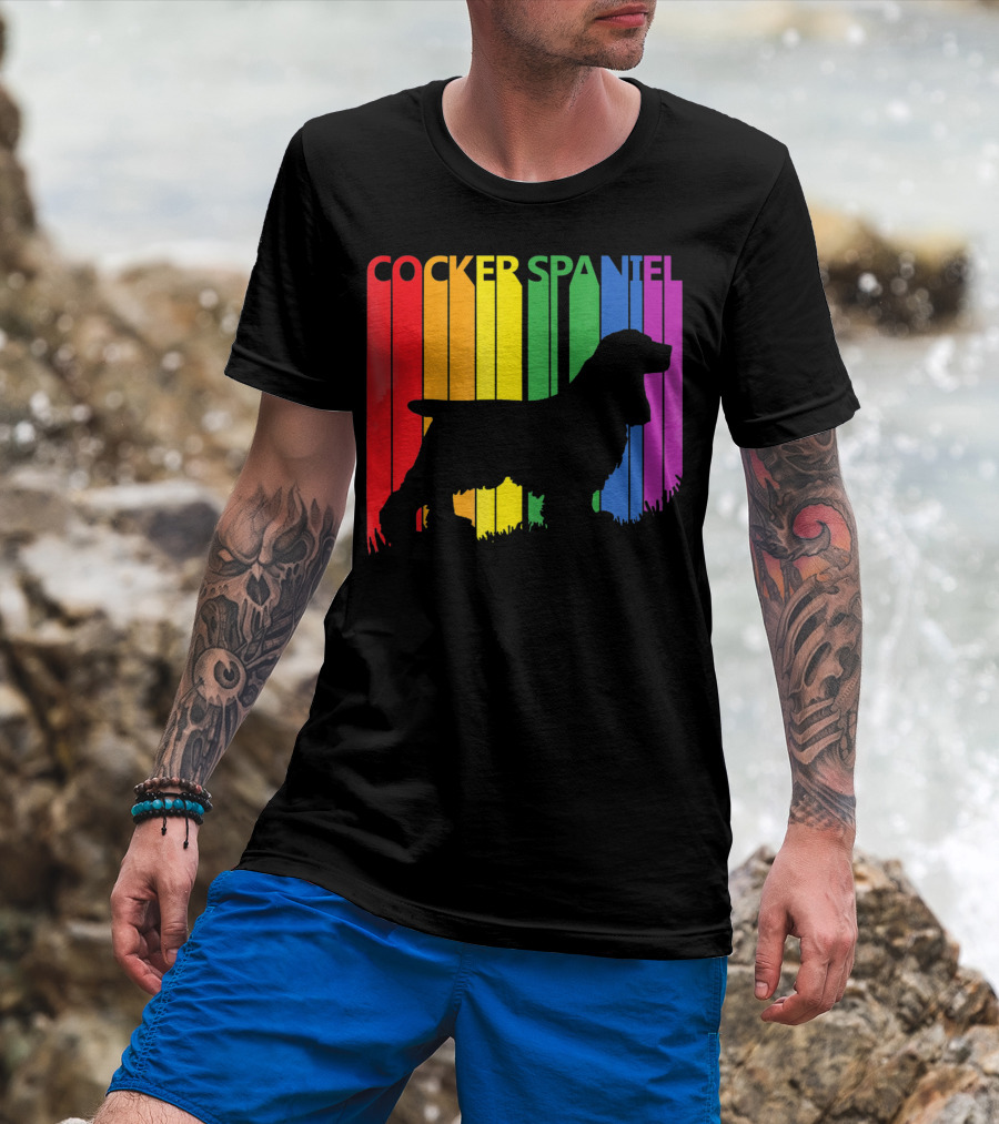 Cocker Spaniel Rainbow T-Shirt