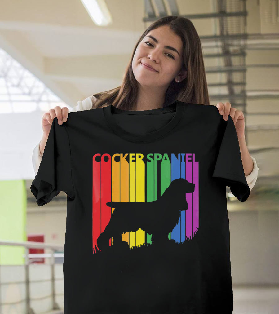 Cocker Spaniel Rainbow T-Shirt
