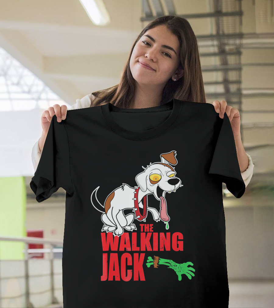 The Walking Jack Russell Terrier Zombie Hall T-Shirt