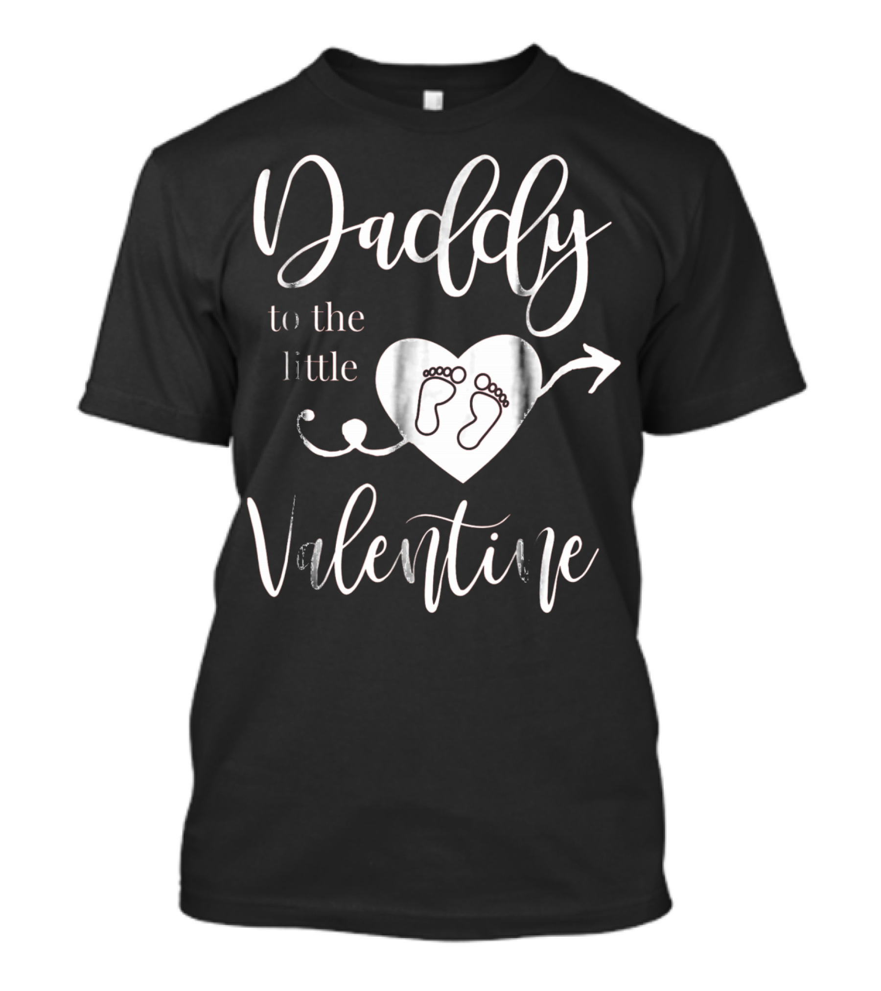 Daddy To The Little Valentine Baby Reveal Pregnancy Announce T-Shirt