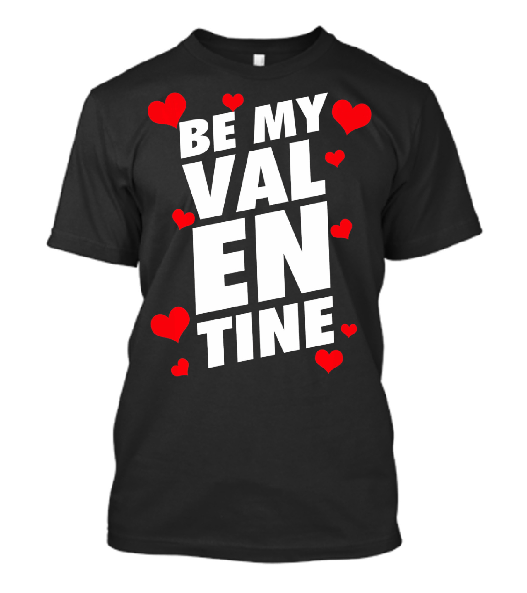 Be My Valentine Stylish Valentines Day Hearts T-Shirt