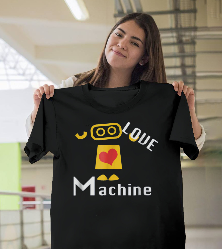 Boys Valentines Day Red Robot Love Machine T-Shirt