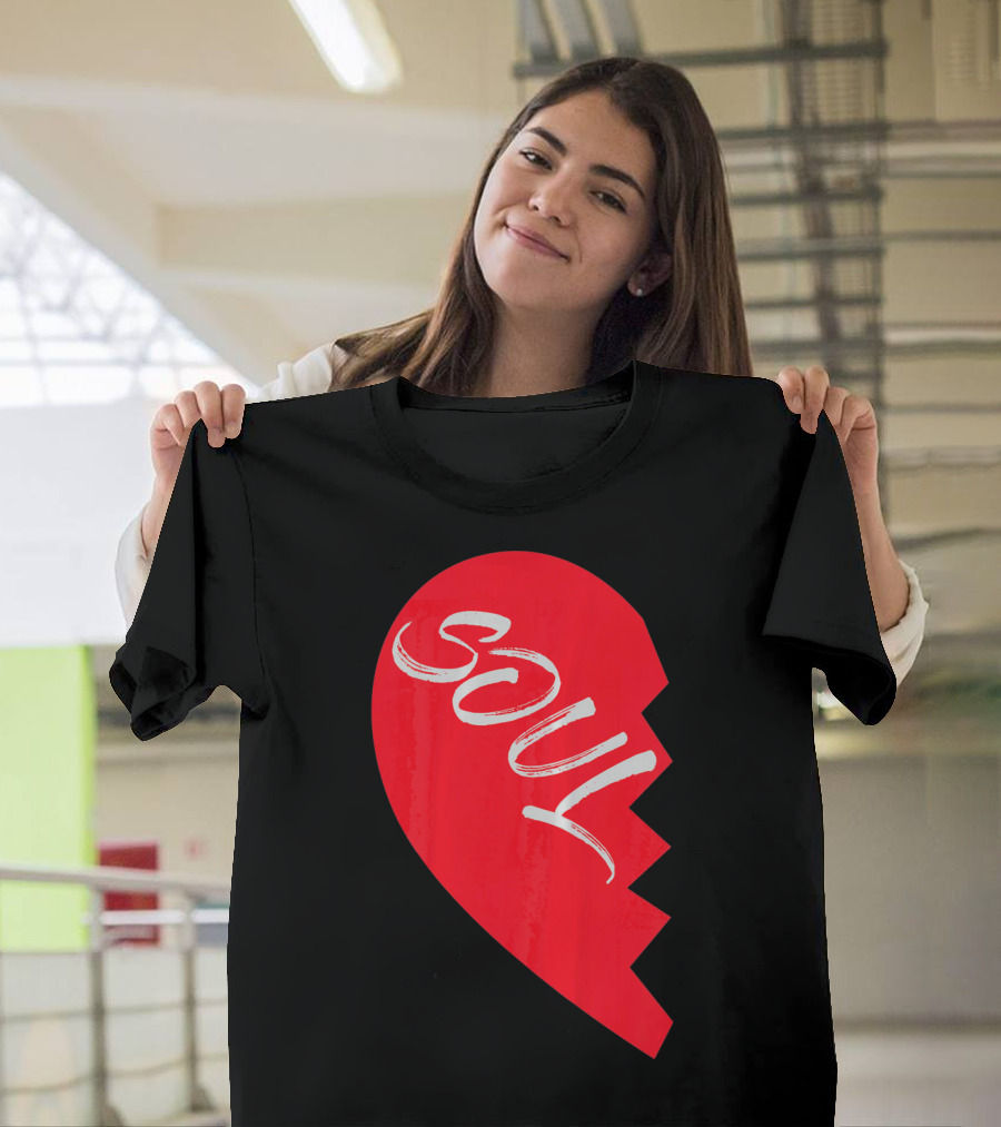 Couple Half Heart Soulmate Valentines Soul T-Shirt