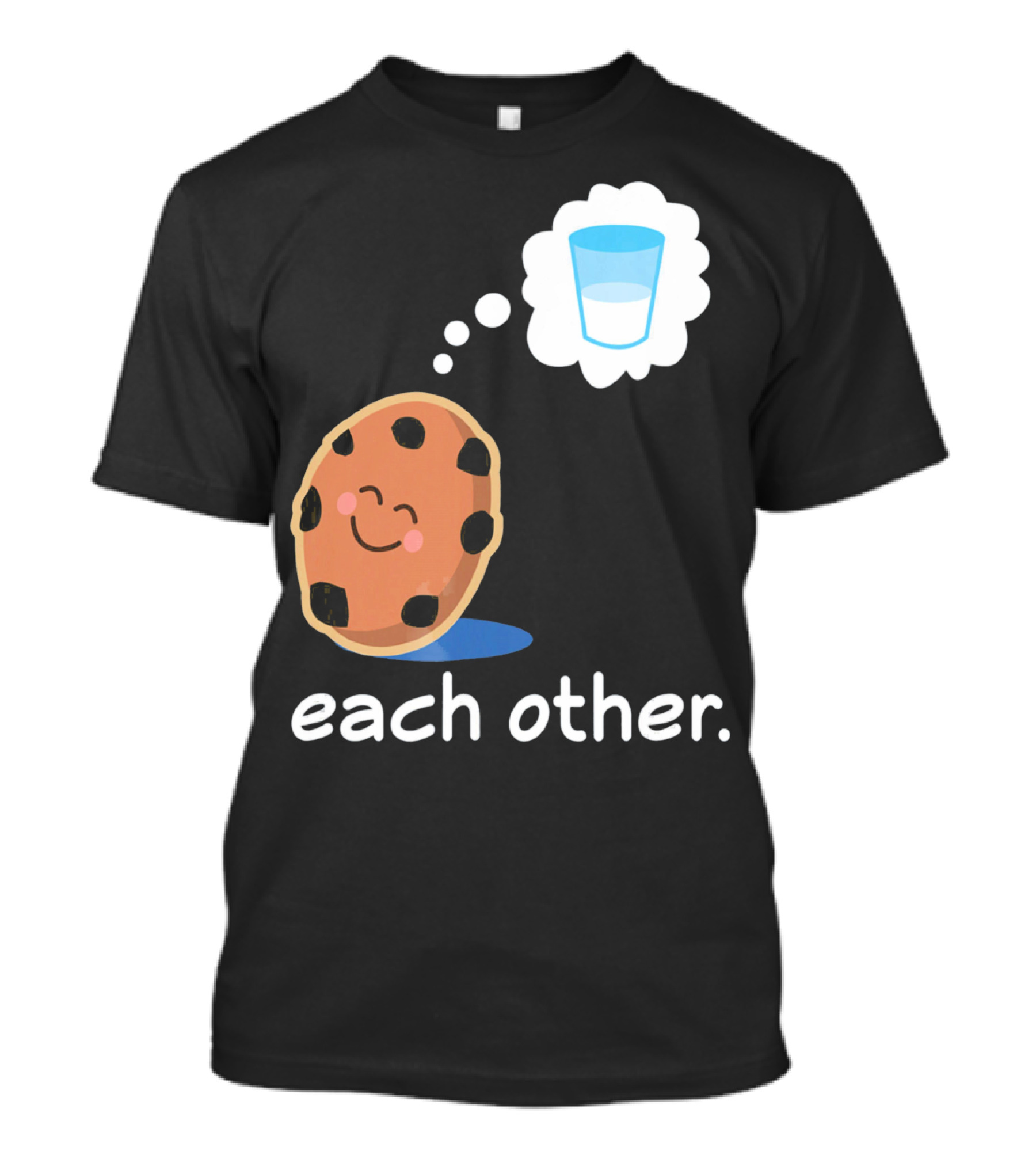 Couples Matching Cookie And Milk Each Other Valenti T-Shirt