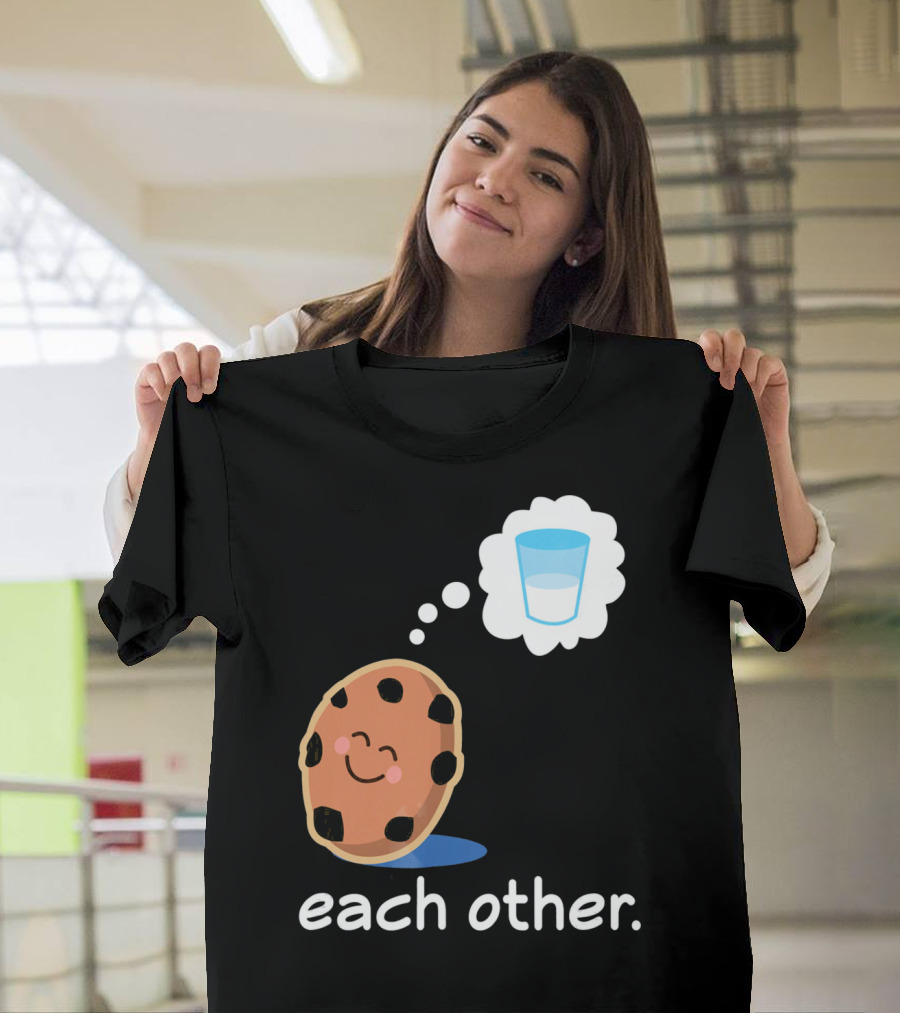Couples Matching Cookie And Milk Each Other Valenti T-Shirt