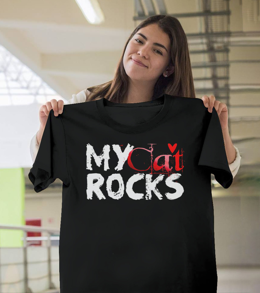 My Cat Rocks Valentine Love T-Shirt