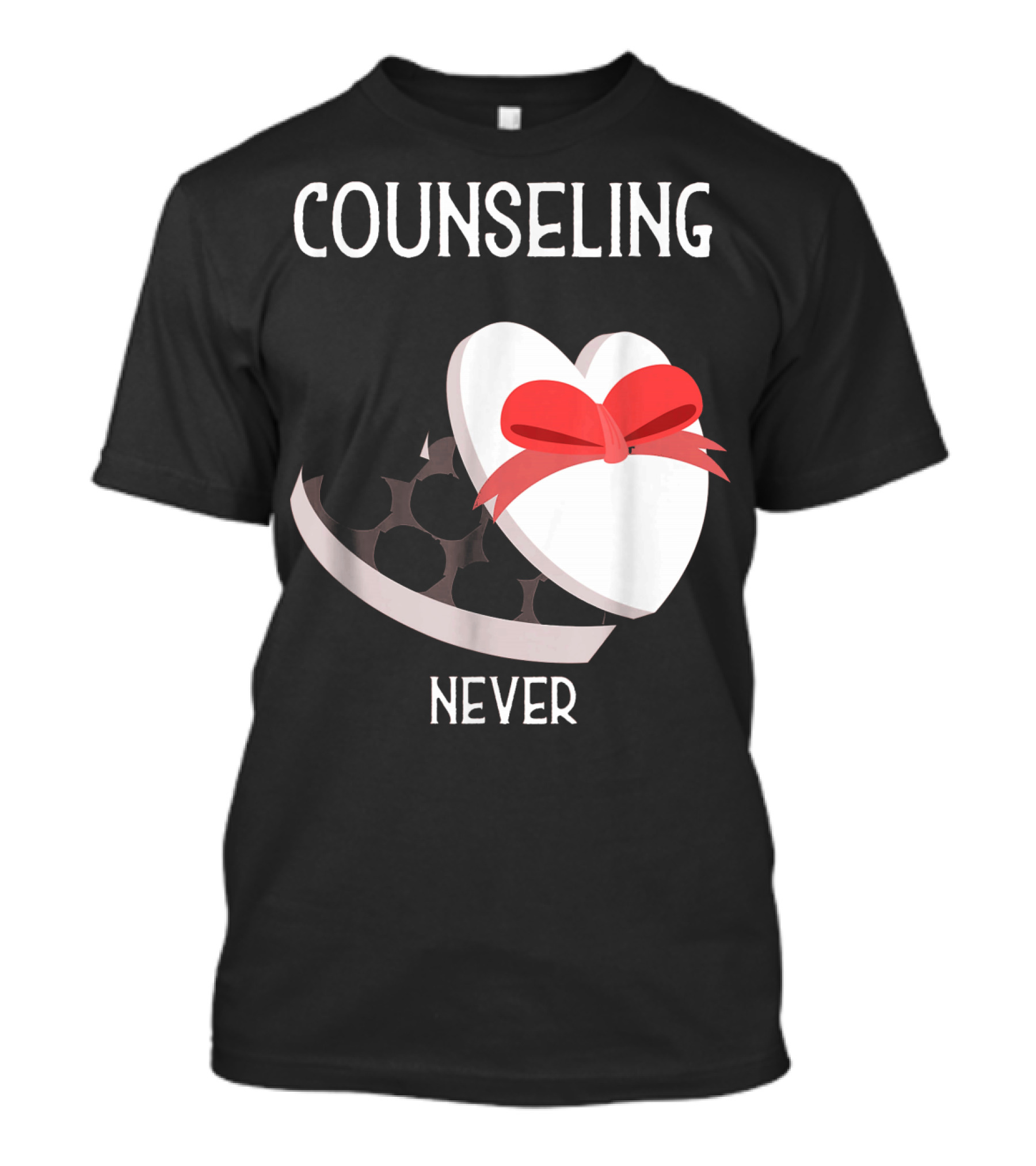 Counseling Never Heart Gift Box T-Shirt