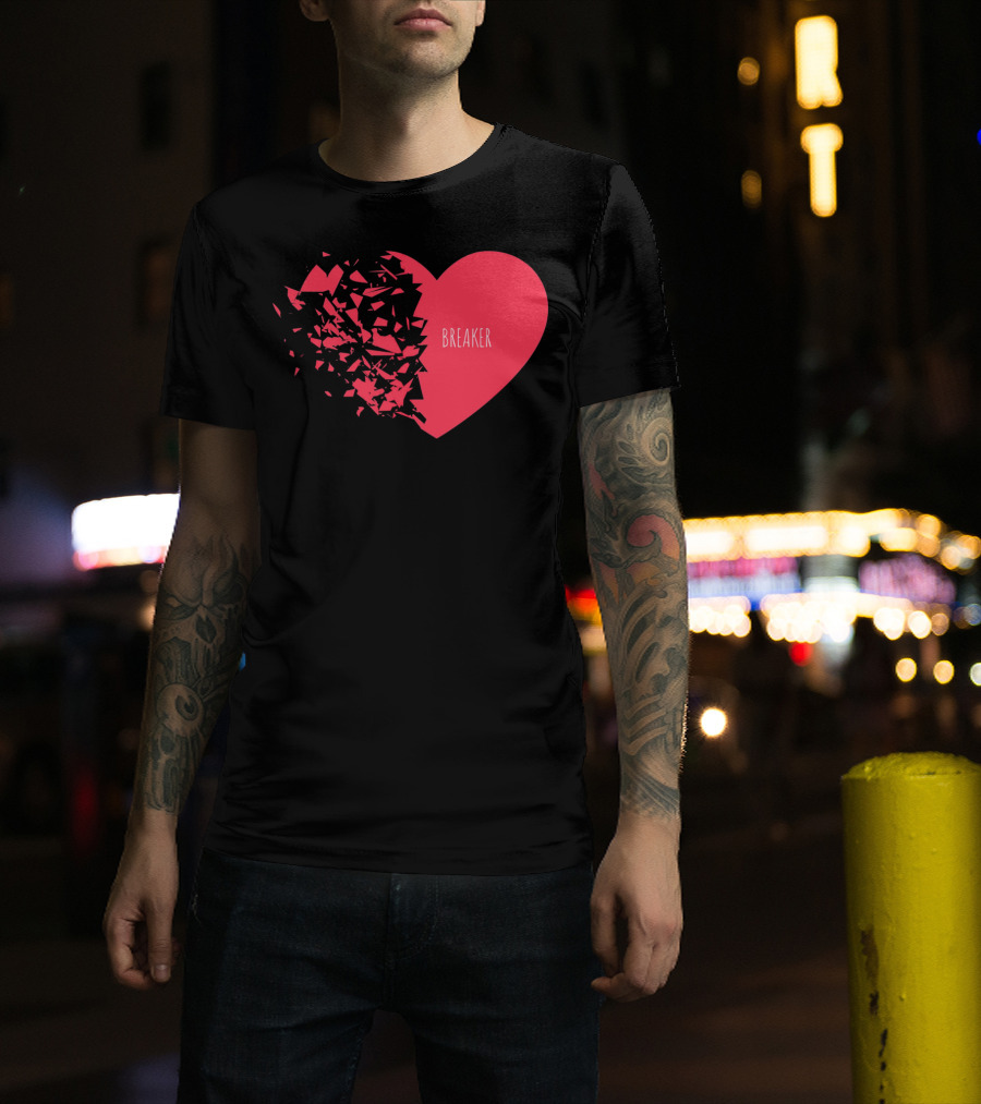 Funny Valentines Day Heart Breaker T-Shirt