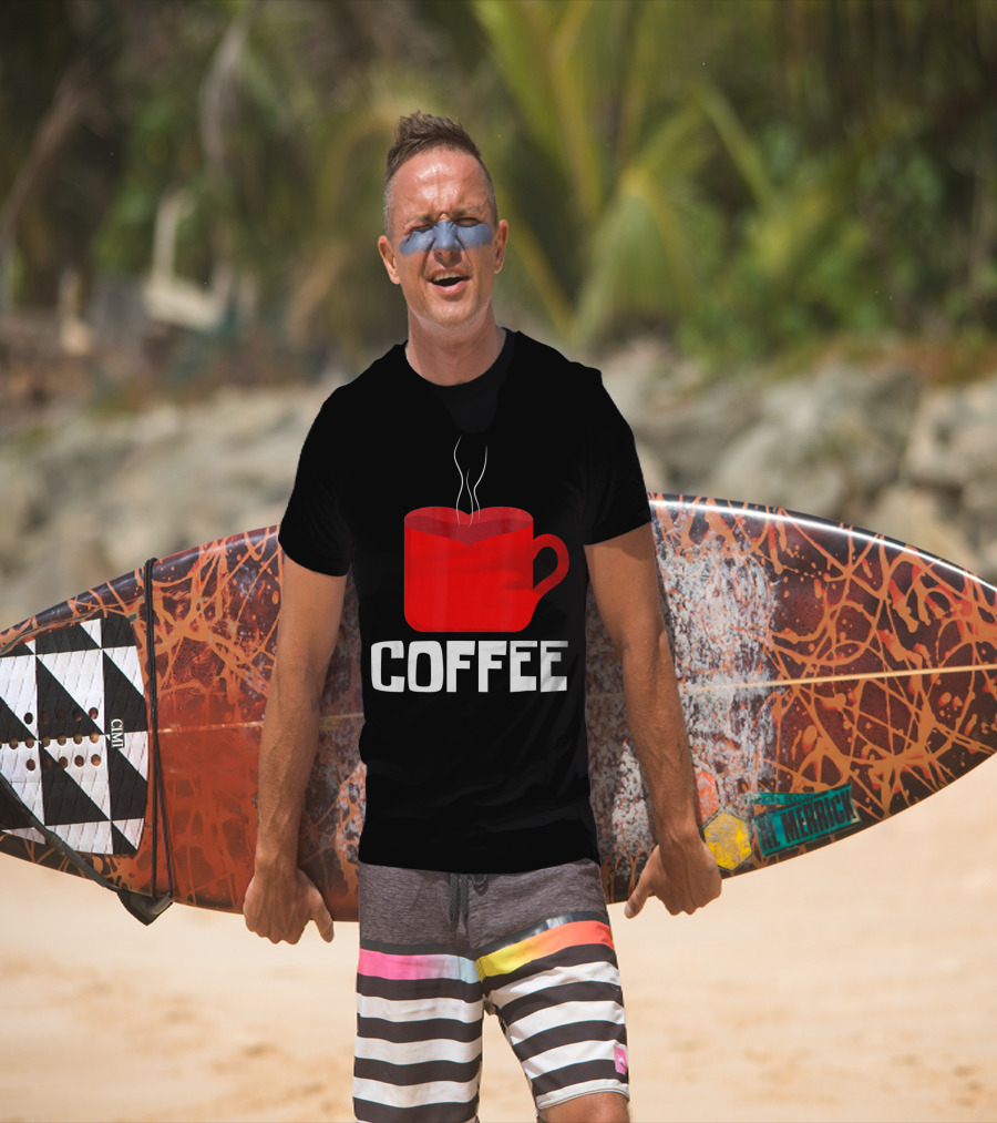 Funny Valentines Coffee Heart Mug Valentine's Day T-Shirt